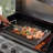 Premium 4mm Thick Non-Stick Griddle Pan - 17" x 13" polytetrafluoroethylene Coated with Grease Management System-118332733