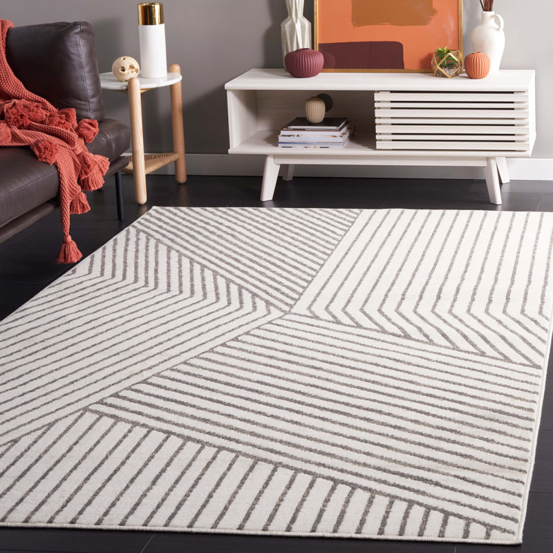 Ifeoma Performance Geometric Rug, Rectangle 9" x 12"