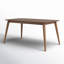 Table de salle à manger rectangulaire avec pieds fuselés l 59,06 po Gallman-292885319-305728037