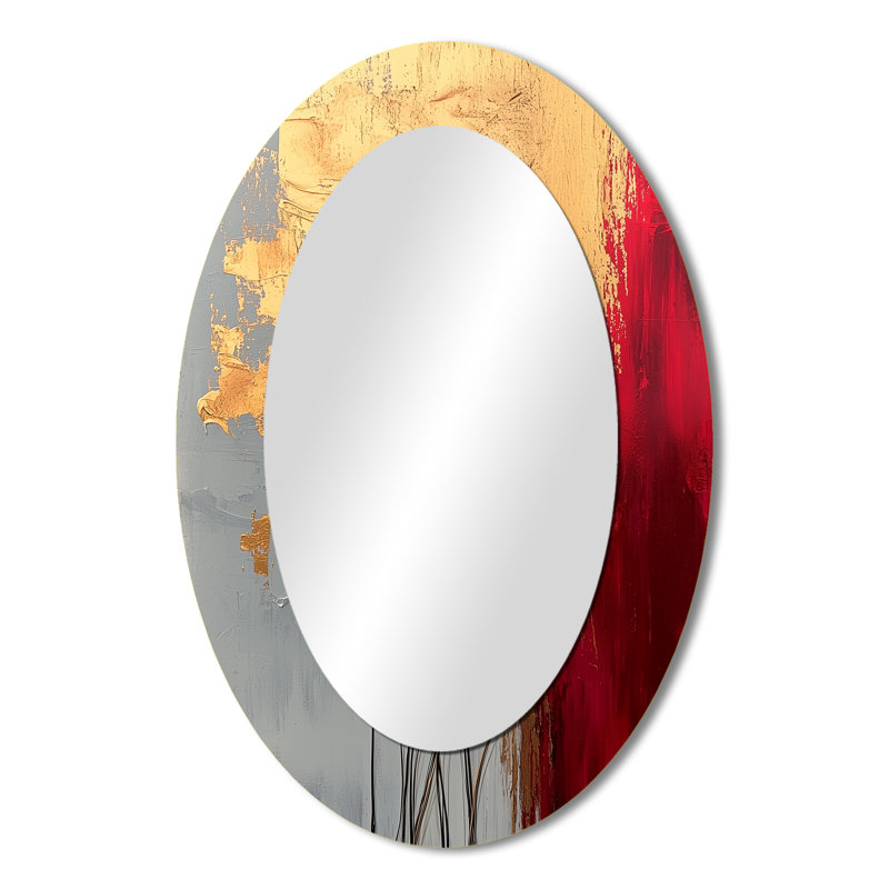Miroir mural rose et doré, 36 po x 24 po