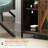 Farmhouse Industrial Sideboard Buffet | Rustic Brown | Sliding Barn Doors, 3 Drawers, Adjustable Shelves | Particle Board, Steel Frame