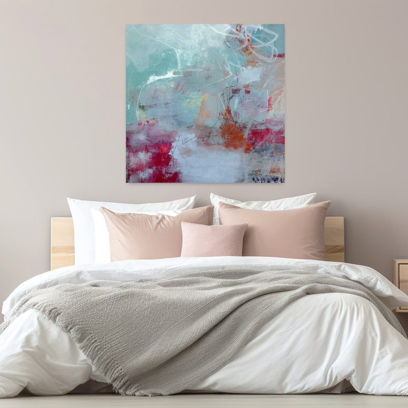 Tranquility, art abstrait contemporain, H 32 po x l 32 po