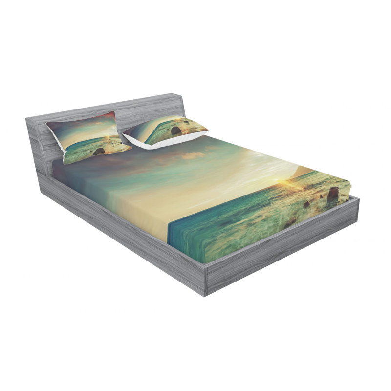 Microfiber Sheet Set, Full Sheet Set with Fitted Sheet