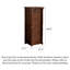 Armoire à bijoux rétro en noyer noir