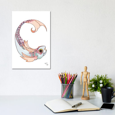 Monster Letter C by Might Fly Art & Illustration - Wrapped Canvas Print