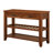 Console Sofa Table with 2 Storage Drawers and 2 Tiers Shelves, Mid-Century Style 42'' Solid Wood Buffet Sideboard-1710790639