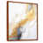Toile avec cadre flottant brun