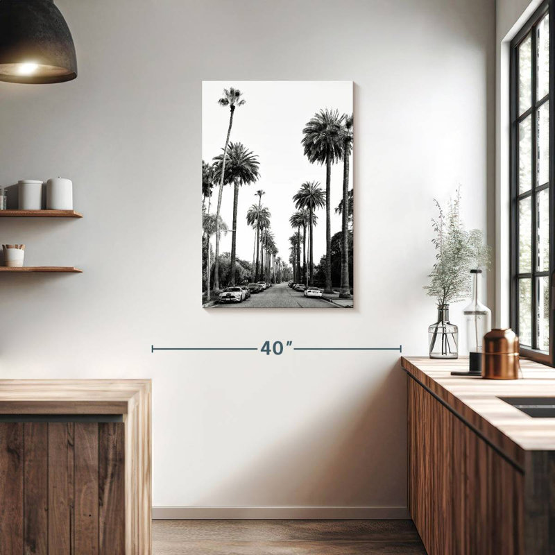 Aime - Californie - Los Angeles Palm Alley, H 36 po x l 24 po