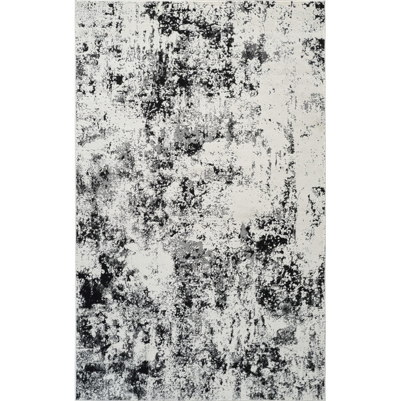 Halbach High-Low Abstract Area Rug, Rectangle 5' x 7'10"