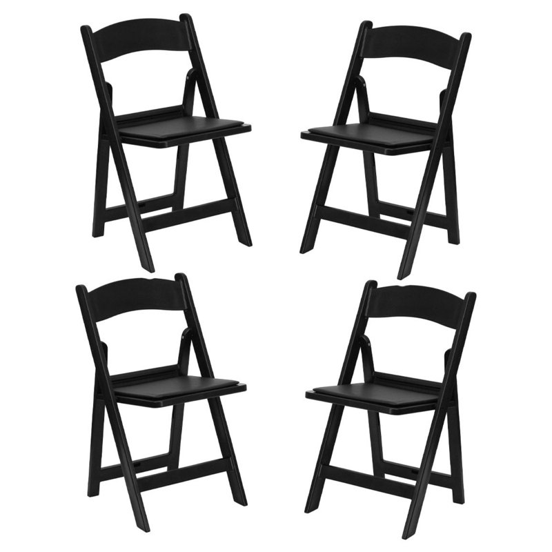 Stackable Seats,4-Pack, Black