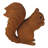 Squirrel Eating Statue