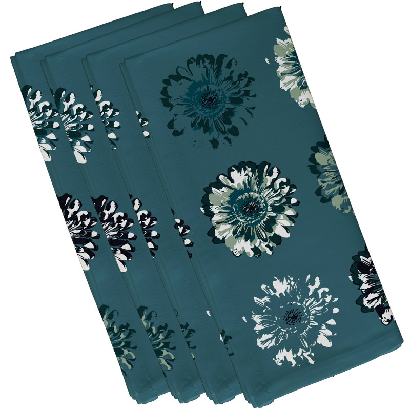 Ensemble de serviettes 4 pièces Caillo, Bleu pâle / Marine