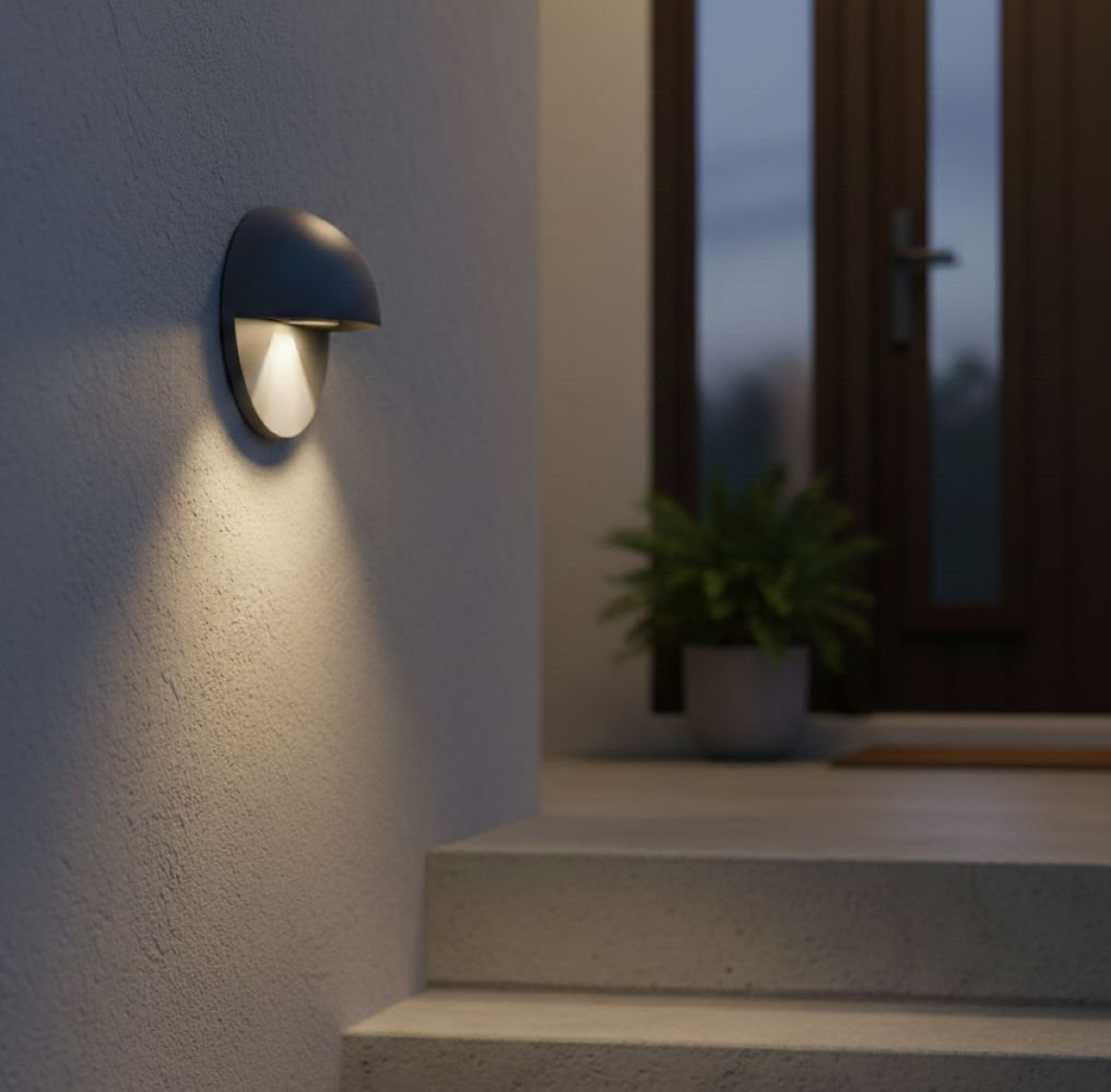 15cm H Integrated LED Outdoor Sconce
