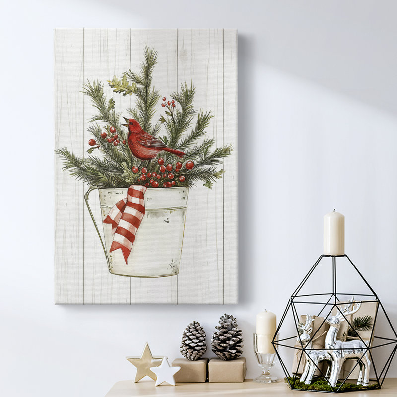 Art des Fêtes de Noël - Toile tendue avec châssis L XXVII, H 18 po x l 12 po