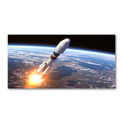 A Space Rocket - Wrapped Canvas Print