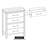 Newland Solid Wood 36.5 " W 4 - Drawer Dresser