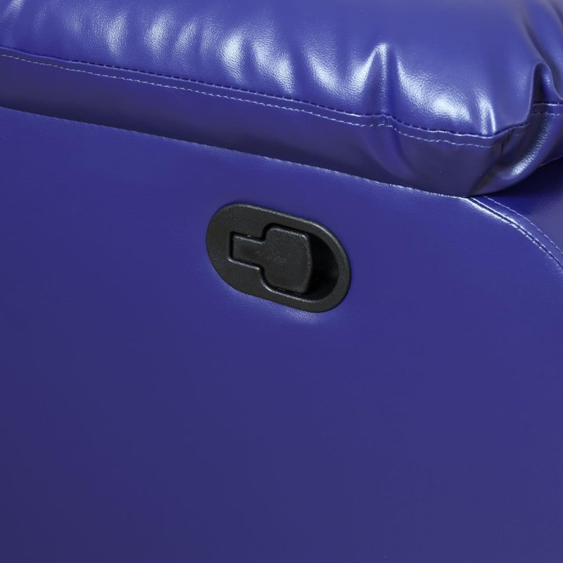 Jalus Recliner, Navy Blue Cotton Blend