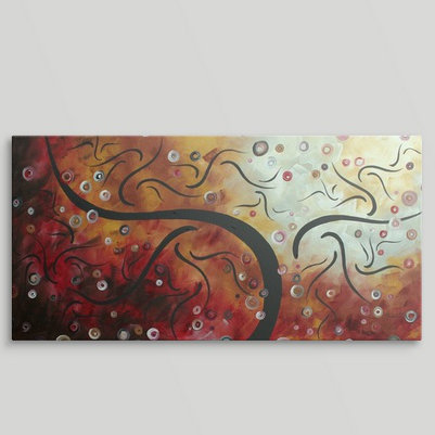 «Winter Wine» par Megan Duncanson - impression, H 15 po x l 30 po x P 1,5 po, Toile