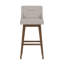 Tabouret pivotant à hauteur réglable en bois et rembourré Dorreen-2124057976-2124057863