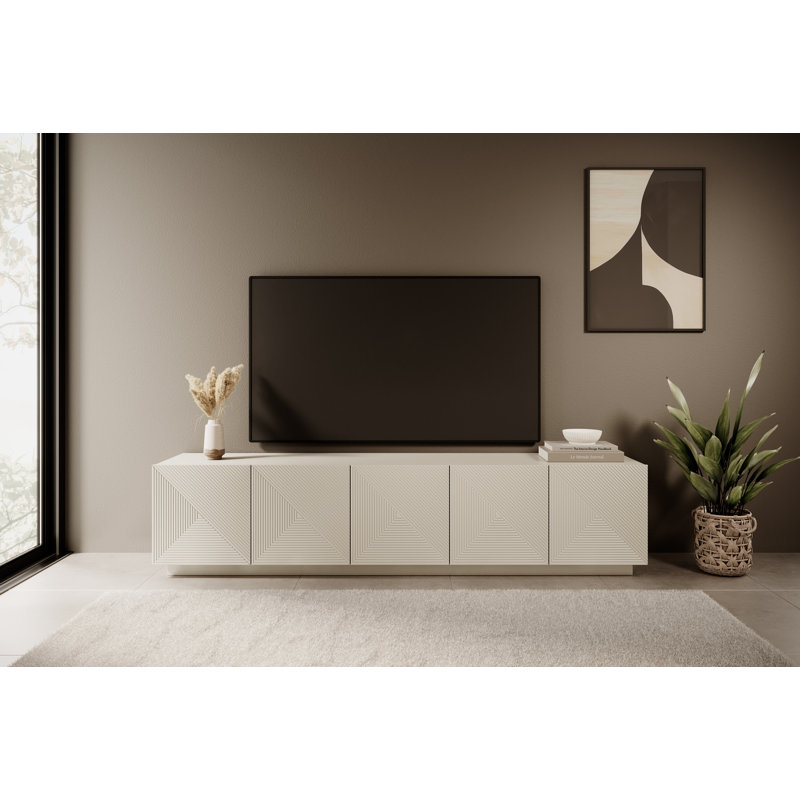 Abbigale Unfinished TV Stand for TVs up to 55", Cashmere