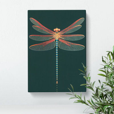 Gentle Dragonfly - Wrapped Canvas