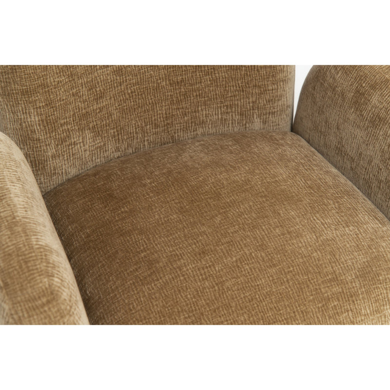 Chaises d'appoint pivotantes, salon compact en chenille