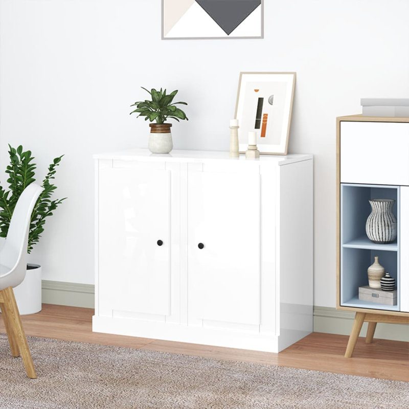 Leefke 37.5cm Sideboard, High Gloss White