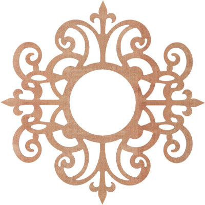 Médaillon de plafond en bois Dijon