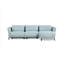 Canapé modulaire gris clair Wells