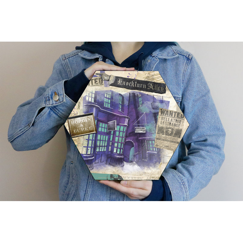 Impression sur bois Harry Potter (allée Knockturn)
