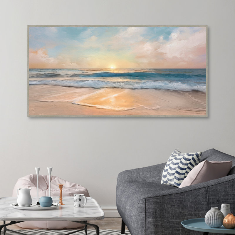 "Tranquility Tides" par Studio Arts, art mural encadré