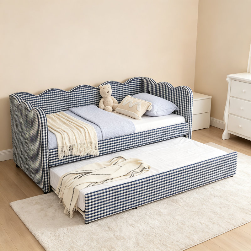 Lit de jour Cozy Gingham, Marine
