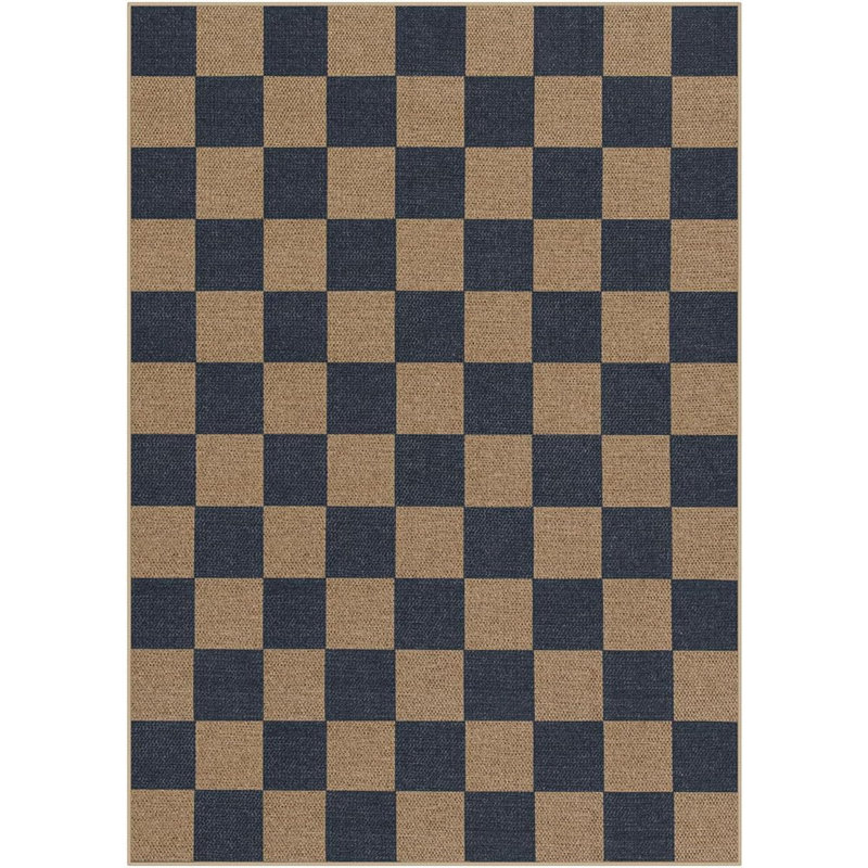 Checkered Easy Jute Living Room Rugs Dining Room Office Rug Farmhouse Outdoor Carpet Checkerboard Washable Non Slip Indoor Outdoor Carpet For Backyard Entry Deck