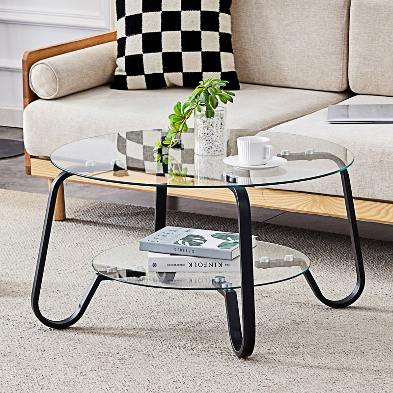 Table basse en verre trempé
