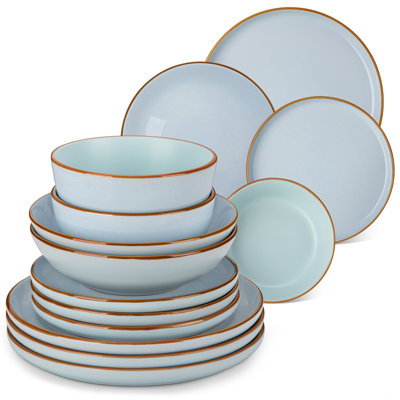 RENIOO Piece Stoneware Dinnerware Set - Service for 4