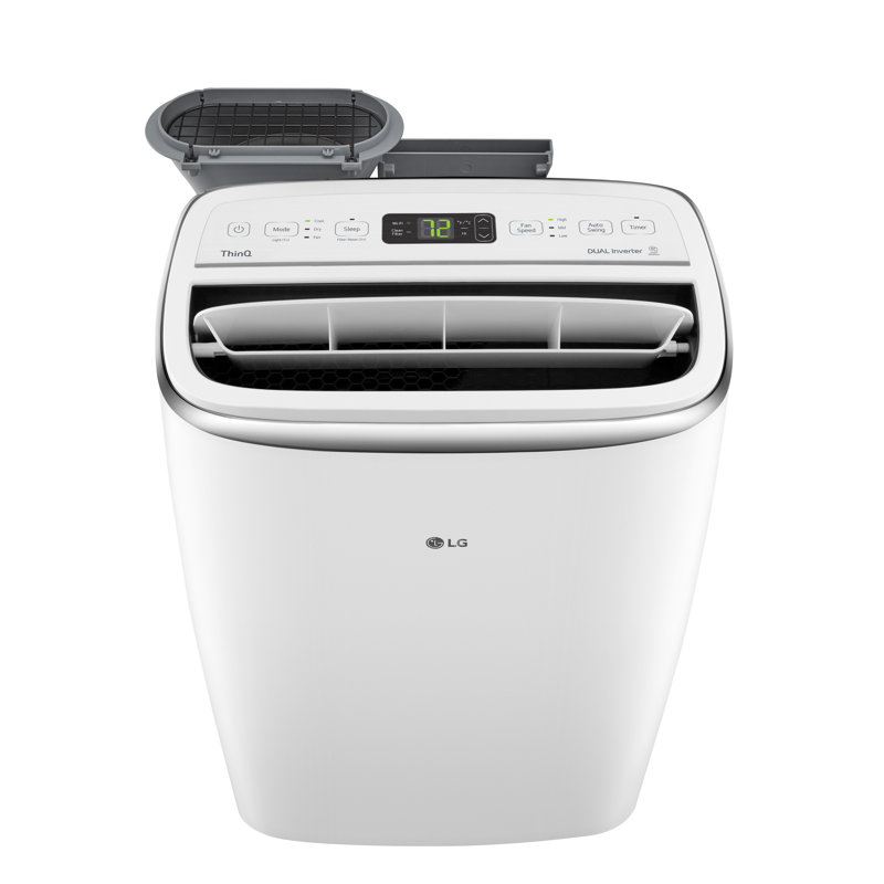 LG 115V Dual Inverter Portable Air Conditioner with Wi-Fi Control in White for Rooms up to 450 Sq. Ft. LP1419IVSM