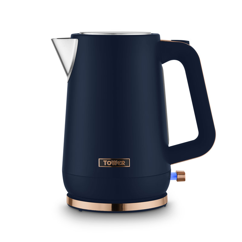 Tower Cavaletto 1.7L Jug Kettle with 3KW Rapid Boil, 360° Swivel Base, Removable Filter, Water Gauge, Stainless Steel Body, Illuminated Switch