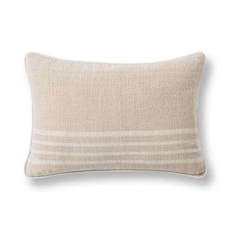 Coussin Newport, Rectangle H 14 po x l 20 po, Ivoire ivoire