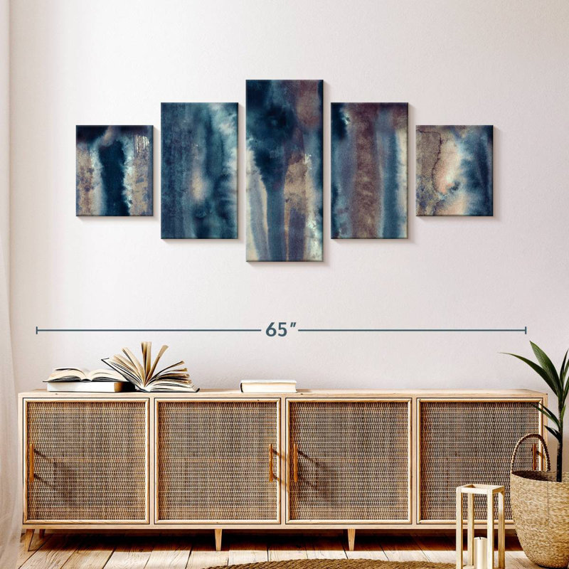 Abstract Batik, 24" H x 55" W