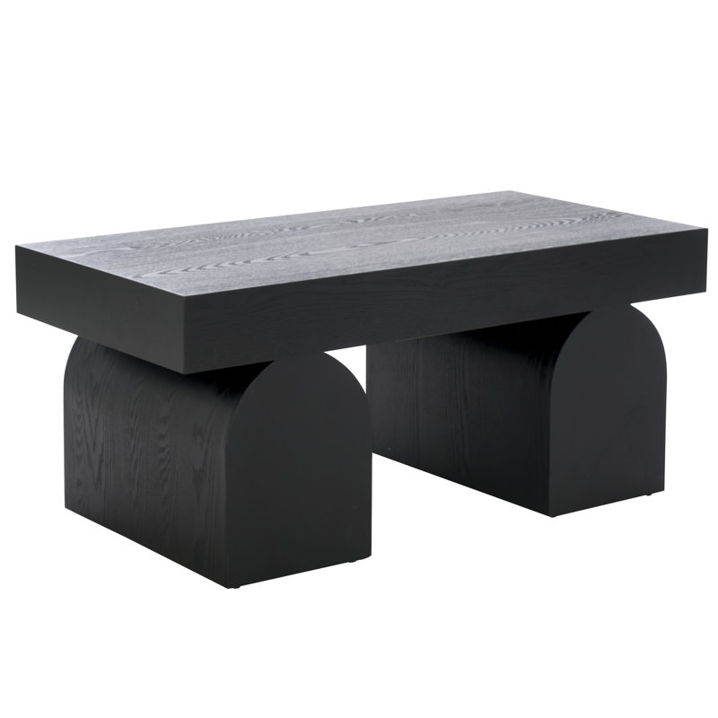Table basse simple Okashu, Noir, noir, noir, noir