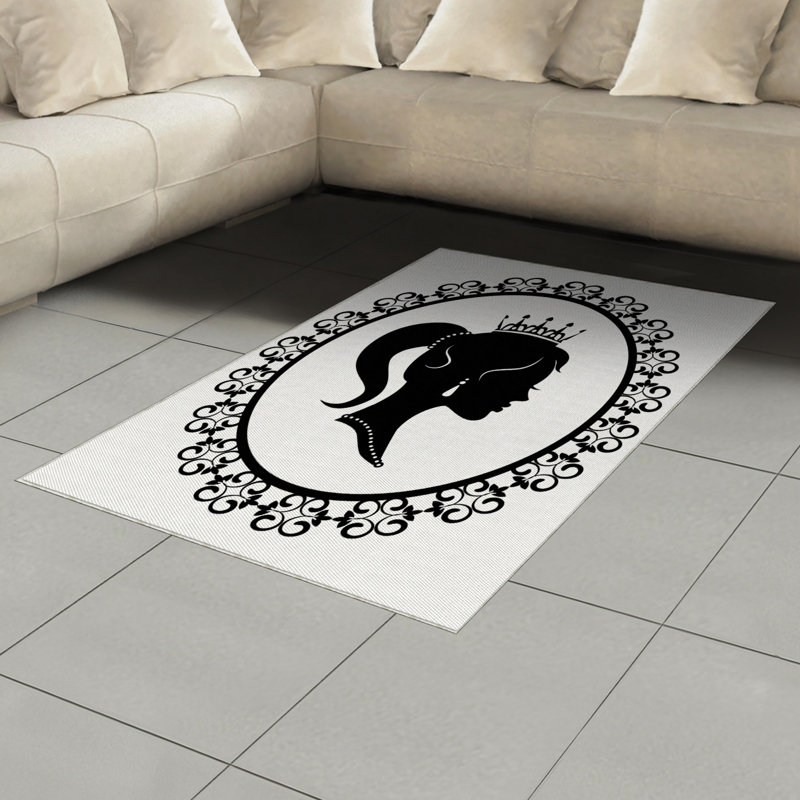 Cartoon High Density Long Fiber Poly Threads Decorative Area Rug Carpet, Rectangle 4' x 5'8"