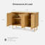 Large armoire d'appoint à 3 portes-870819449