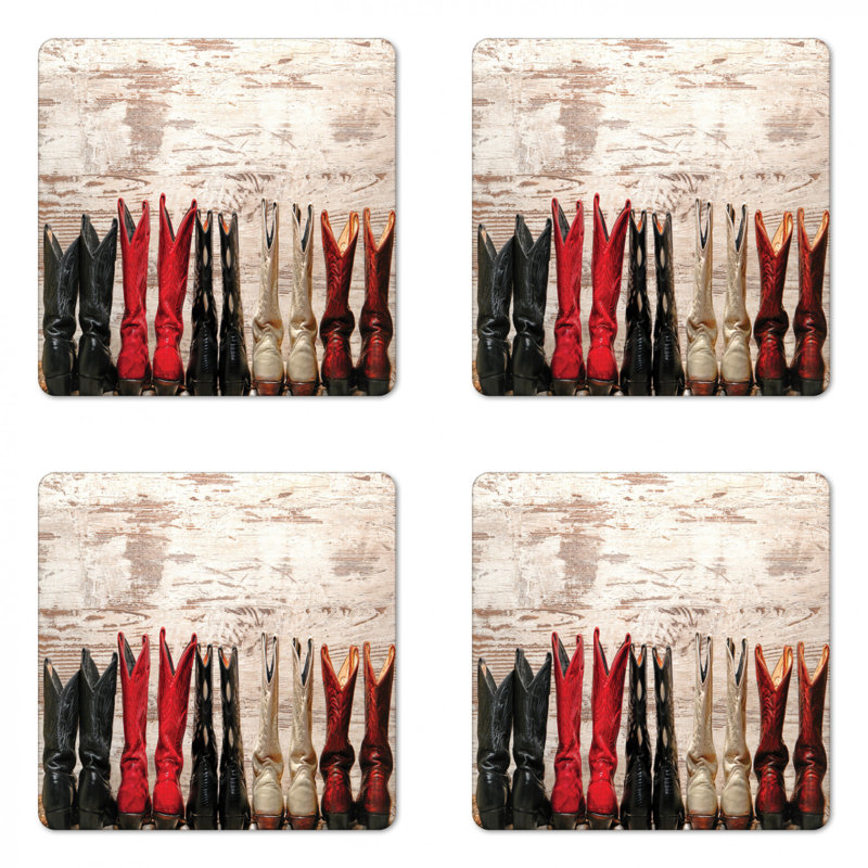 Square 4 Piece Coaster Set