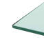 Table basse rectangulaire moderne en verre, table basse transparente pour le salon