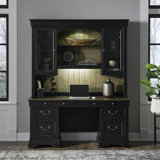 Juiliana Credenza and Hutch w/ LED Lighting