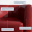 Fauteuil demi-tonneau de 26,77 po Munson-336023565
