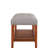 Charla Light Gray Fabric & Oak Finish Bench-1308777189