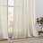 Carthamus Semi Sheer Back Tab Curtain Panel Pair(Set of 2)-260973368-260973350