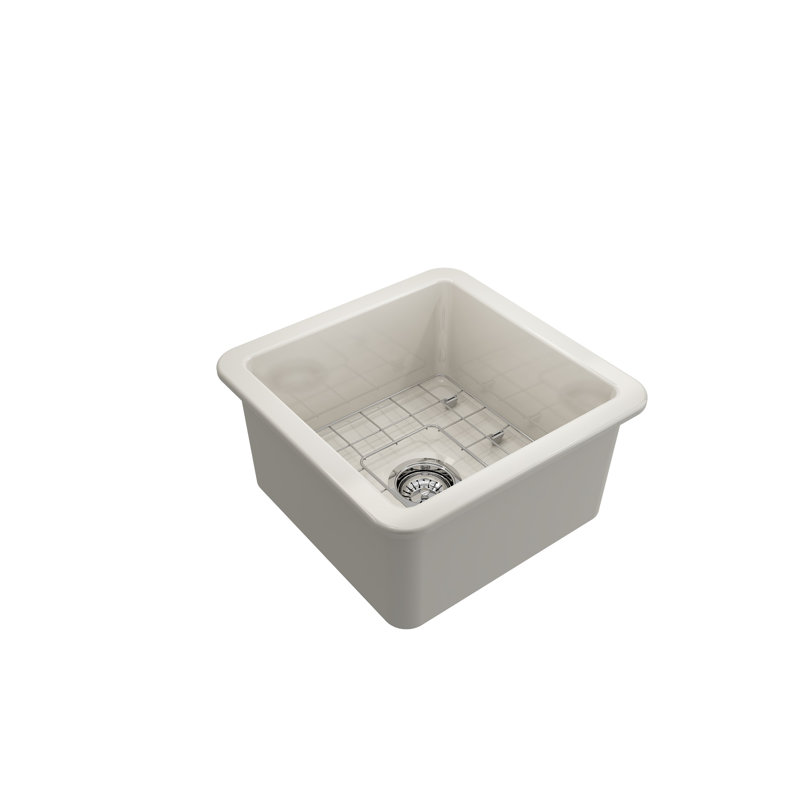 18'' L Kitchen Sink, Biscuit