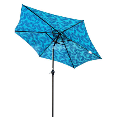 9FT UMBRELLA Ice Pattern + Cyan